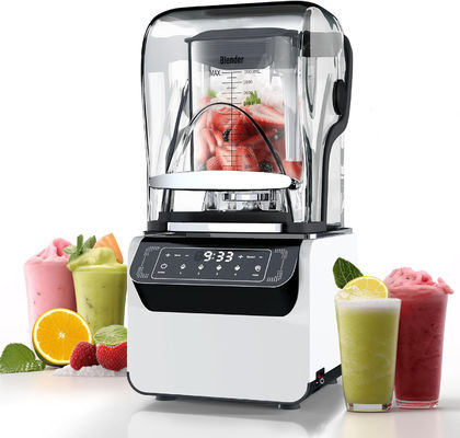 Équipement professionnel de café Puissant mélangeur de smoothies avec couvercle insonorisé