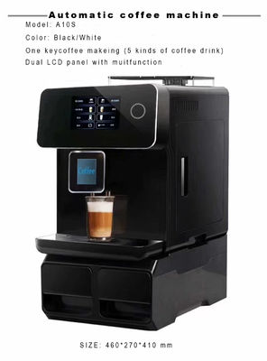 220V Voltage maison espresso machine à café avec alimentation automatique et réservoir en acier inoxydable