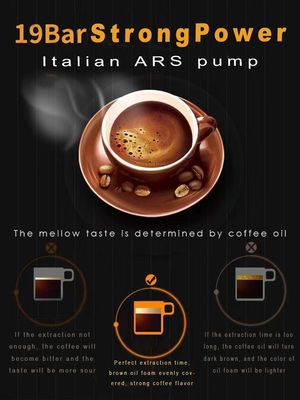 220V Voltage maison espresso machine à café avec alimentation automatique et réservoir en acier inoxydable