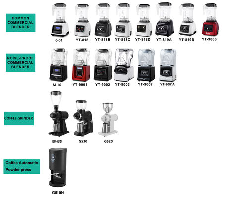 Mixeur commercial de haute puissance de 1800W avec moteur à vitesse constante et 2L PC Jar de Gepu