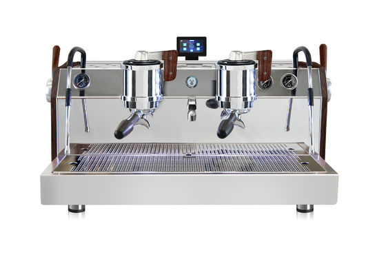 220 électrique à double chaudière Espresso machine à café à double tête