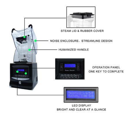Machines électriques sans BPA pour la fabrication de nourriture pour bébés avec commande de bouton pour le smoothie
