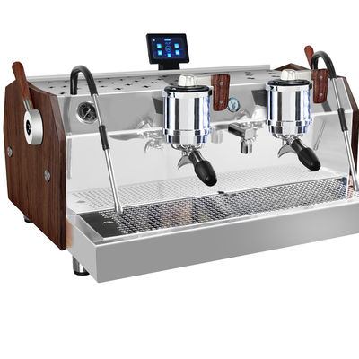 Appareil de café à expresso électrique à double tête commercial - Capacité de chaudières doubles 11L 2L 2L