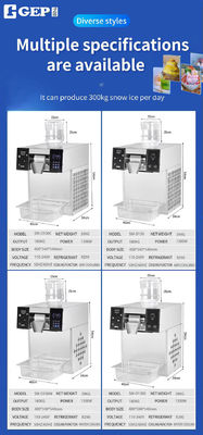 Machine à glace à flocons de neige commerciale Production automatique avec pot d'air électrique instantané