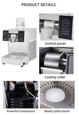 Machine à glace à flocons de neige à production rapide avec compresseur à faible bruit 1300W électrique automatique