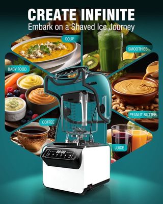 Équipement professionnel de café Puissant mélangeur de smoothies avec couvercle insonorisé