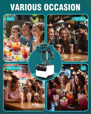 Équipement professionnel de café Puissant mélangeur de smoothies avec couvercle insonorisé