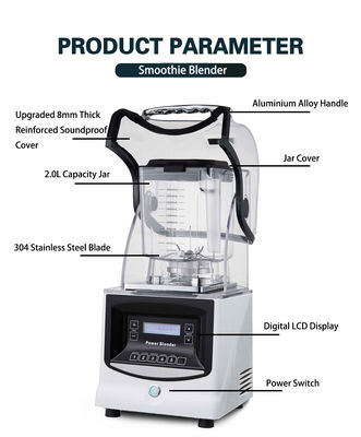 1800W Appareils de cuisine professionnels Processeur alimentaire à grande vitesse Blender pour le commerce
